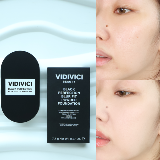비디비치 NEW 블랙 퍼펙션 블러 핏 파우더 파운데이션 ✨매끈한 안개 블러 피부 표현 가능 !