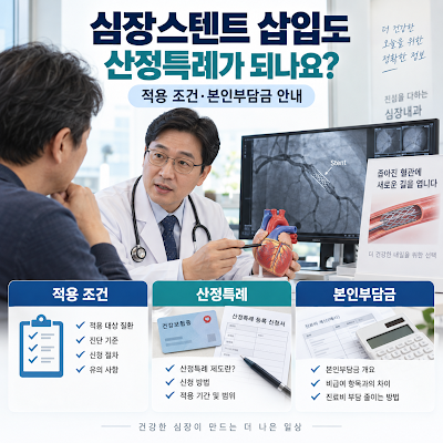 심장스텐트 삽입도 산정특례가 되나요?｜적용 조건·본인부담금 안내