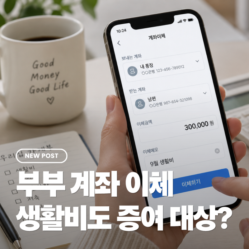 부부간 계좌이체, 생활비도 증여세 대상일까? 직접 공부해보고 바뀐 우리집 돈 관리