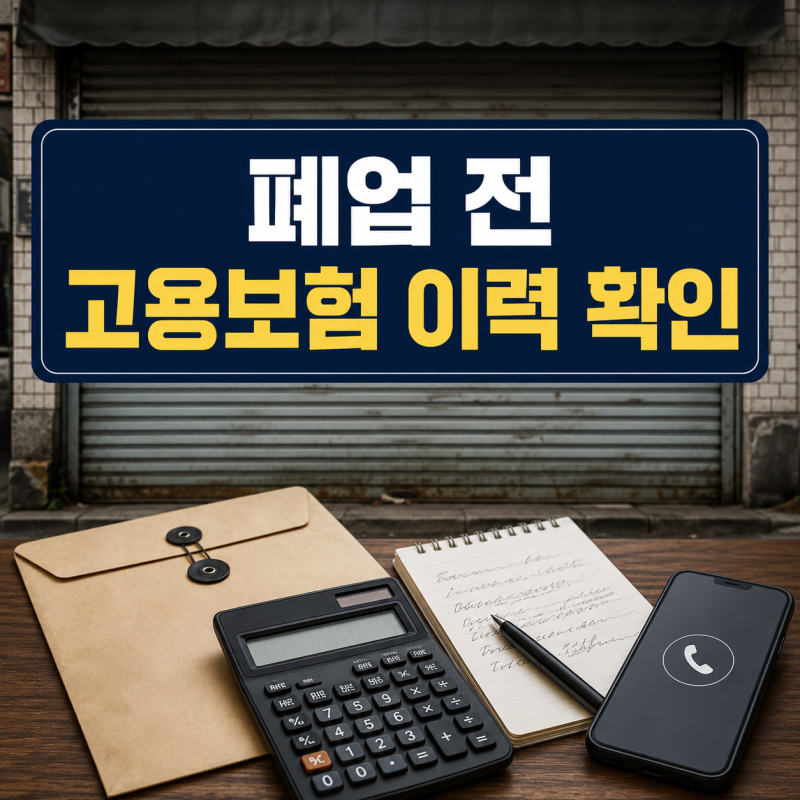 폐업 예정인데 고용보험 미가입, 자영업자 실업급여가 갈리는 지점