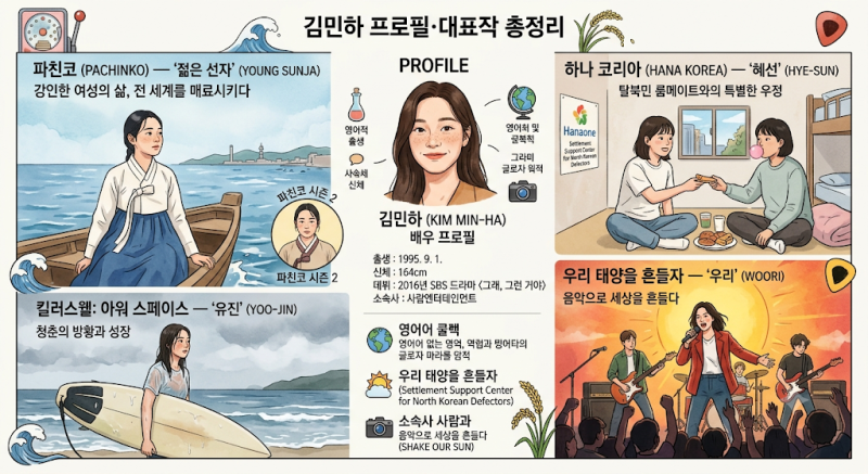 김민하 프로필·대표작 총정리｜파친코 선자부터 하나 코리아·우리 태양을 흔들자까지