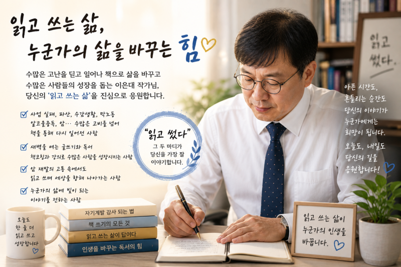 '읽고 쓰고 전한다' 이은대, 「자기계발 강사 되는 법」