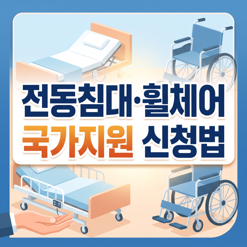 노인장기요양보험 방법과 전동침대·휠체어 대여 자격 & 비용 총정리 (복지용구 국가지원)