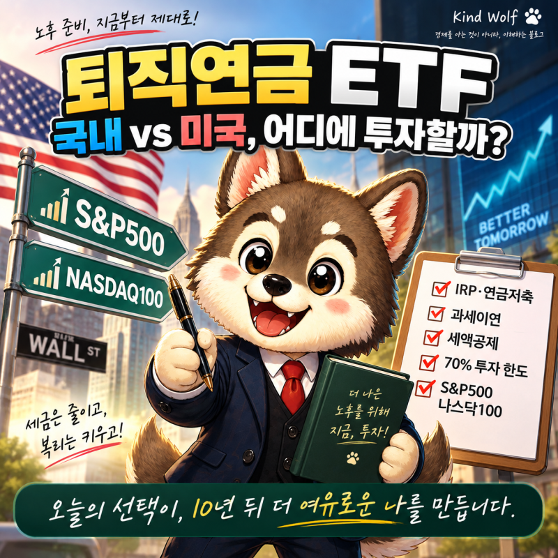 IRP·연금저축에서 미국 S&P500·나스닥100 ETF, 어떻게 투자할까?