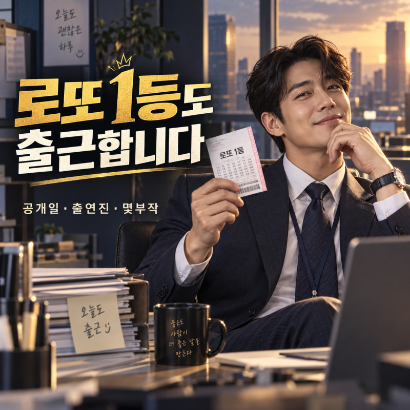 로또 1등도 출근합니다 드라마 공개일｜이준혁 출연진·몇부작·원작·방송