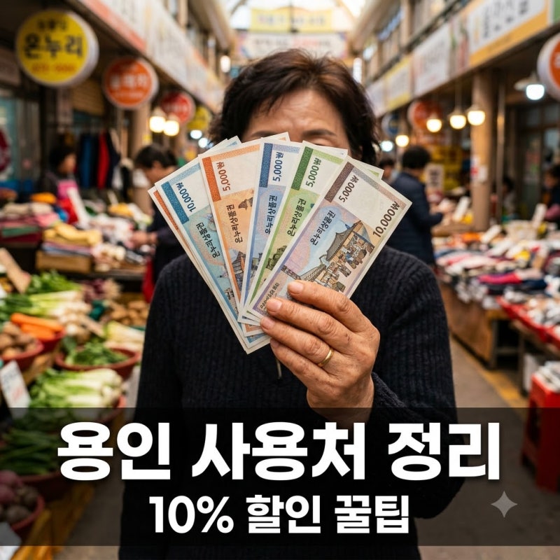 "시장에서만 쓰는 줄 알았는데.." 용인 온누리상품권 사용처 의외의 5곳