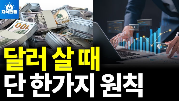 달러 살 때 단 한가지 원칙 (박종훈의 지식한방)