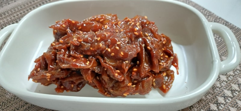 매실청 담갔던 건지로 고추장 양념 장아찌 만들기 (레시피 )