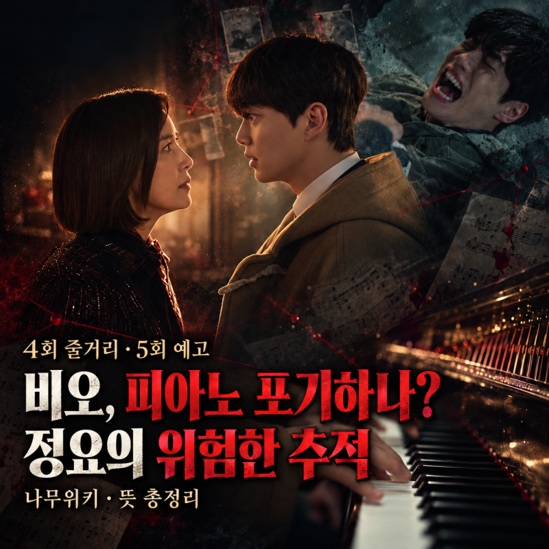 포핸즈 4회 줄거리 5회 예고, 비오 피아노 포기하나? 정요의 위험한 추적…나무위키·뜻 총정....