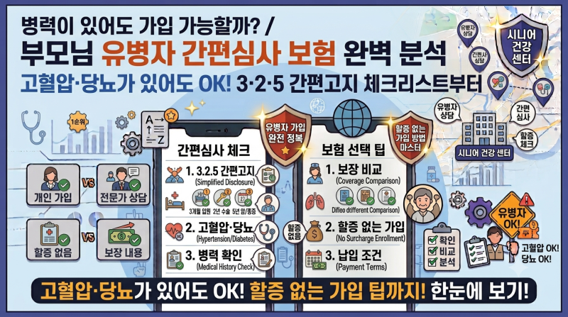 부모님 병력 있어도 OK: 유병자 간편심사 보험의 구조와 실전 가입 전략