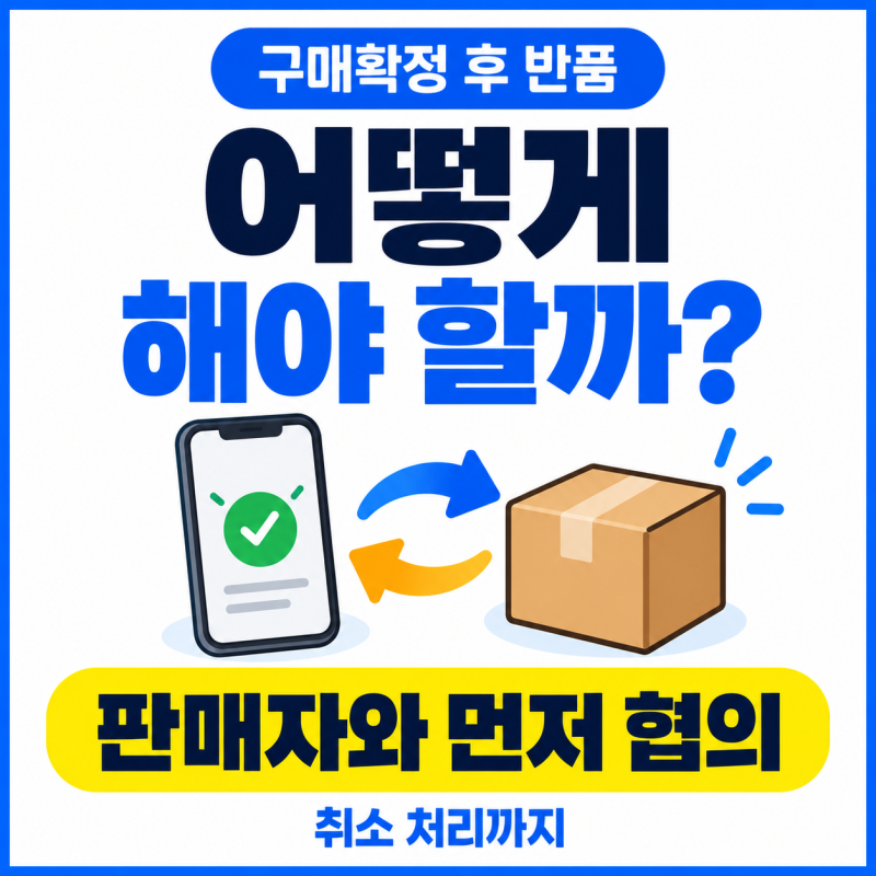 네이버페이 구매확정 후 반품할 때 | 판매자 협의부터 취소 처리까지