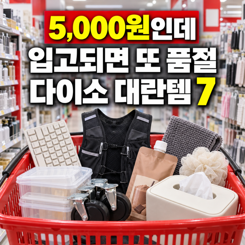 5,000원인데 재입고 대기만 1만3천 명…다이소에서 보이면 사야 할 품절템 7가지