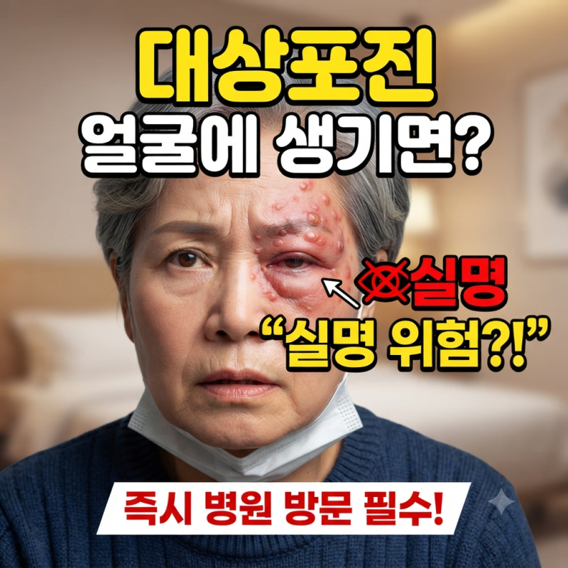 대상포진 얼굴에 생기면 눈까지 실명위험!? 그냥 넘기면 안되는 초기 신호3가지