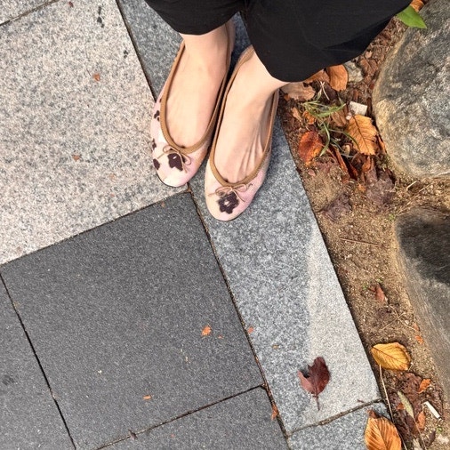 콩나무플랫 (블룸 핑크, 하트 레오파드) 후기 / 사이즈팁