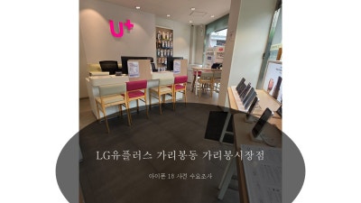 LG유플러스 가리봉동 가리봉시장점 아이폰18 사전 수요조사 상담 스토리