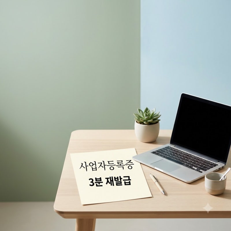 "세무서 갈 필요 없네.." 단 3분 만에 끝내는 사업자등록증재발급 초간단 방법