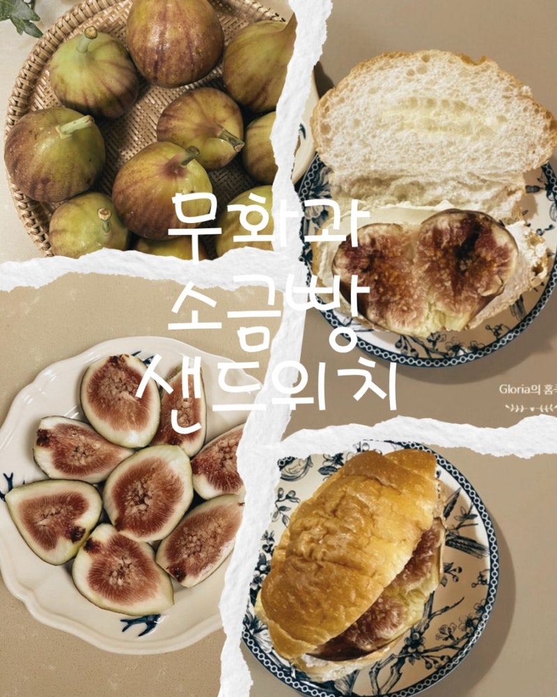 요즘 맛있는 제철 무화과, 생으로 먹고 소금빵 샌드위치로 즐겨요