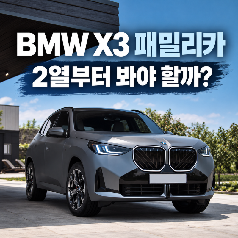 BMW X3 패밀리카로 괜찮을까, 2열부터 봐야 하는 이유