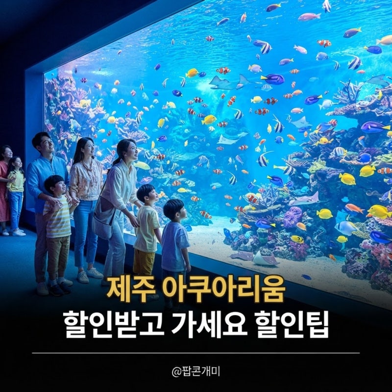 제주 아쿠아리움 할인 방법, 아쿠아플라넷 입장료 아끼는 법
