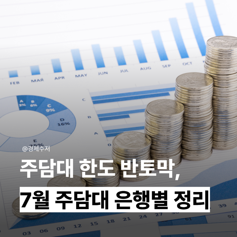 국민은행 주담대 6억 → 3억 축소, 7월 은행별 대출한도 금리 부동산 전망