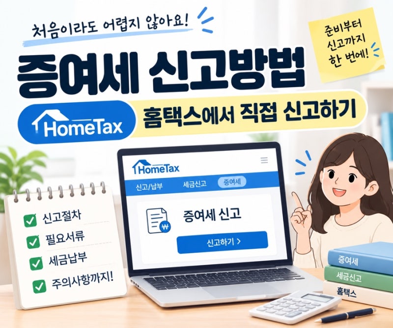 증여세 신고방법-홈택스에서 직접 하는 방법