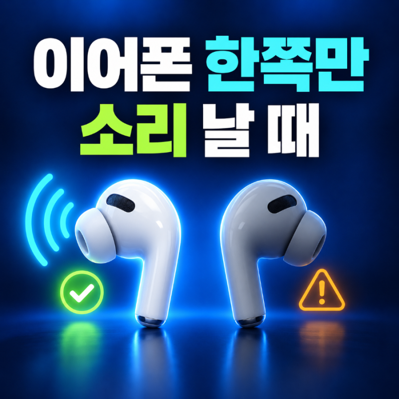블루투스 이어폰 한쪽만 소리 날 때｜좌우 연결·음량 균형 초기화 방법