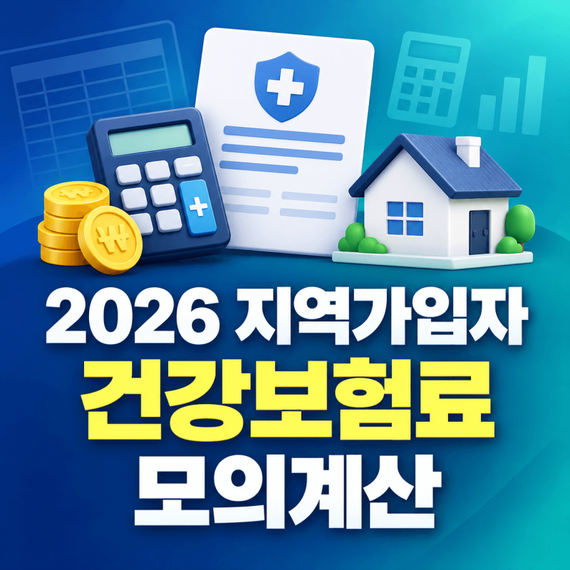 2026 지역가입자 건강보험료 모의계산｜소득·재산 입력과 예상보험료 조회