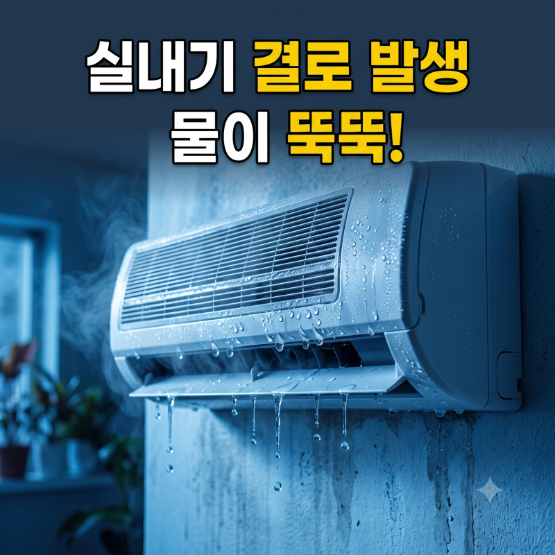시스템 에어컨 실내기 결로 물 떨어짐: 원인 4가지와 완벽 해결 가이드
