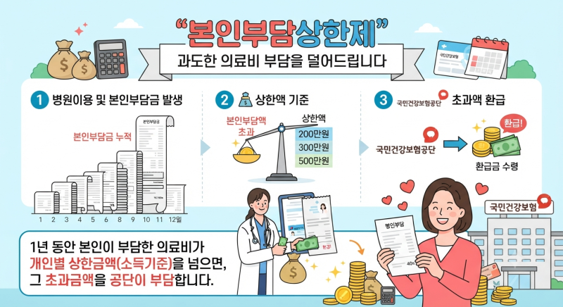 간호사가 알려주는 2026 본인 부담 상한제 환급금 조회부터 신청 방법, 실비 중복 오해까지