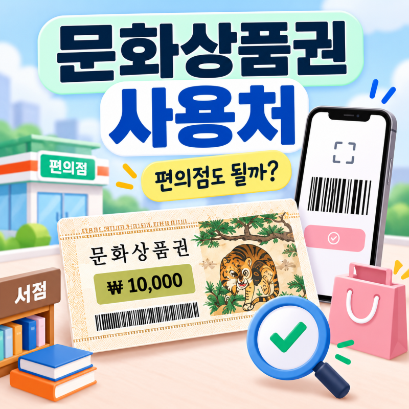 문화상품권 사용처 편의점도 될까? 컬쳐랜드와 다른 점부터 확인