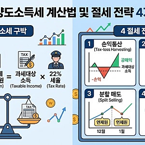 미국 주식 양도소득세 계산법 및 절세 전략 4가지 총정리