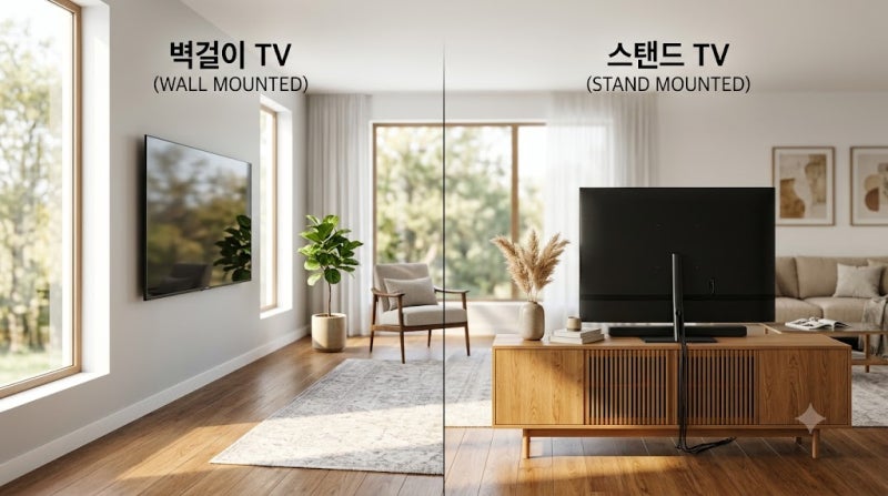 벽걸이 TV vs 스탠드 TV 거실 인테리어와 설치 비용 솔직 비교