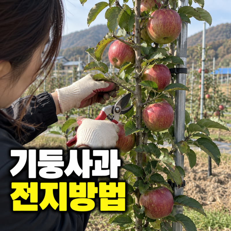 기둥사과나무 전지방법 강전정 약전정 시기를 놓치면 생기는 일