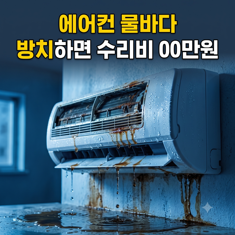 시스템 에어컨 실내기 결로 물 떨어짐 2편: 천장 누수와 드레인 펌프 고장 판별법