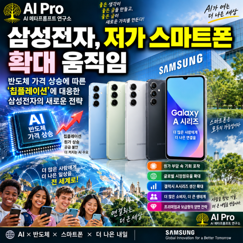 삼성전자, 저가 스마트폰 확대 움직임