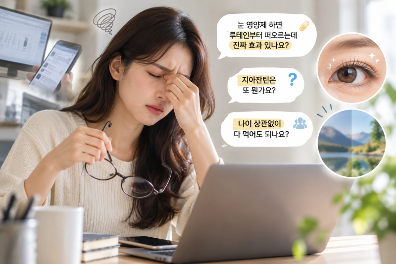 루테인, 지아잔틴효능, 부작용, 복용법 총정리