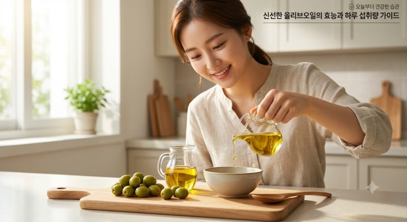 올리브오일 효능과 하루 섭취량, 제대로 알고 먹는 건강한 습관