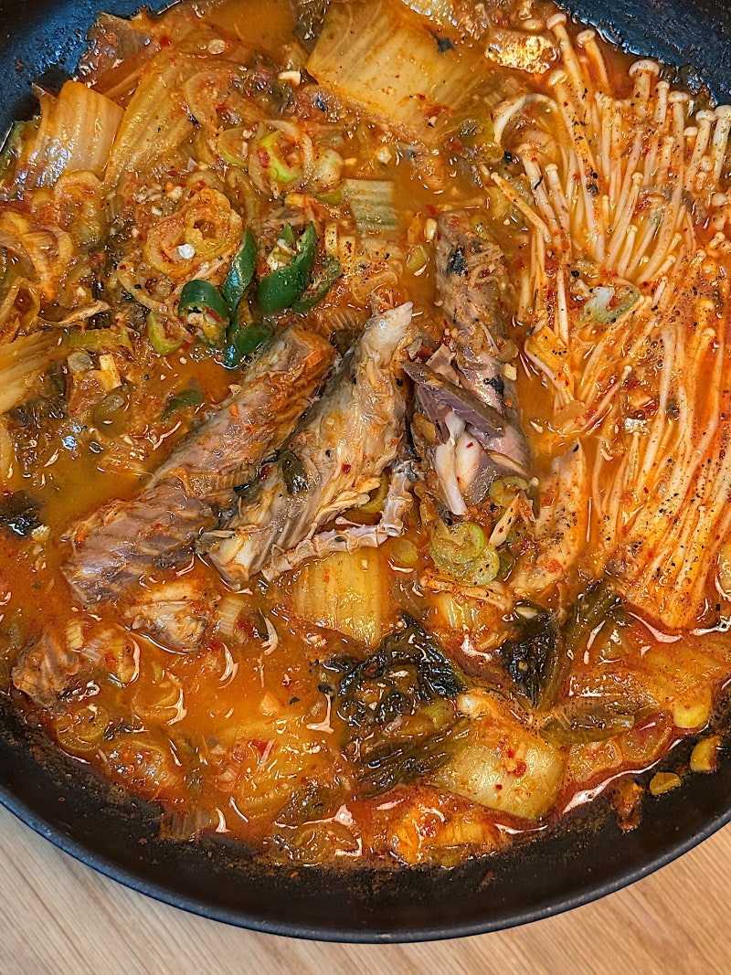 백종원 고등어통조림 김치찌개 레시피 비린내 없는 통조림요리 찌개 맛있게 끓이는법