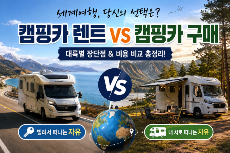 대륙별 캠핑카 여행, 빌릴까 살까? 세계여행을 계획한다면