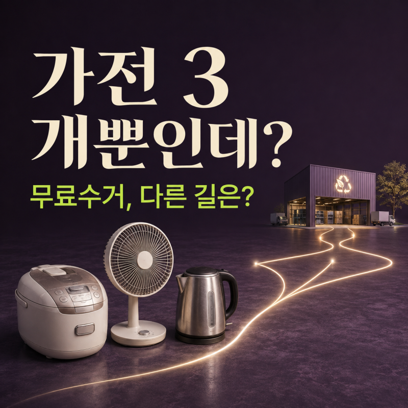 소형가전 무료수거, 5개 미만일 때 수거함 찾는 법과 예약 기준