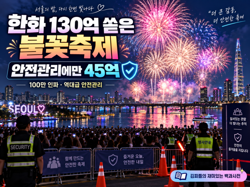 한화 130억 쏟은 불꽃축제｜안전관리 45억·100만 인파 총정리