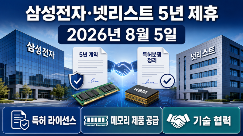 삼성전자·넷리스트 특허분쟁 끝낸 5년 제휴, HBM 협력으로 무엇이 달라지나