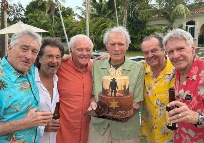 clint eastwood 96세 생일 축하에 모인 쟁쟁한 스타 군단