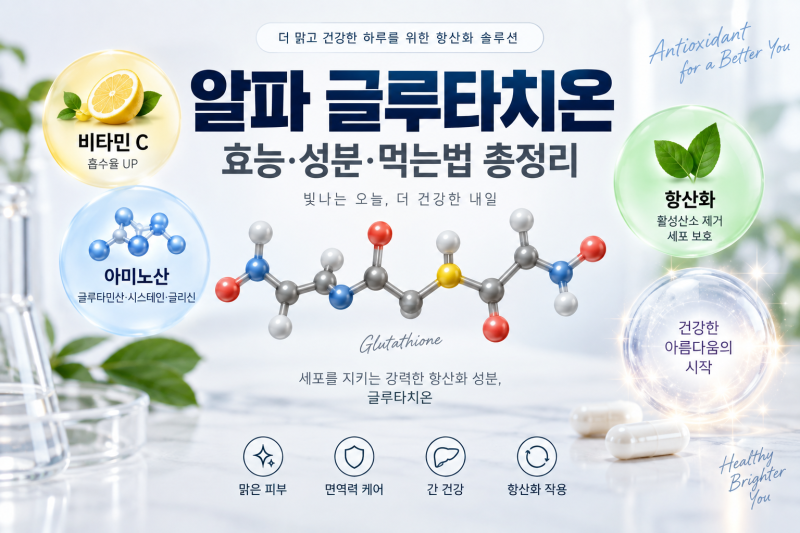 알파 글루타치온 효능은?｜구매처, 성분·먹는법·일반 글루타치온 차이 총정리