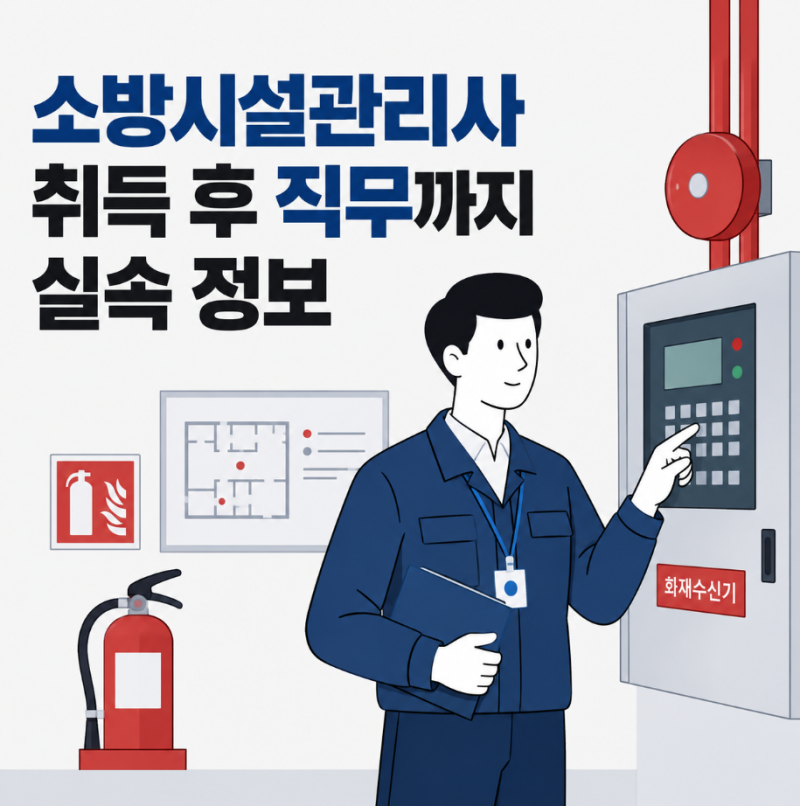 소방시설관리사 합격률과 출제비중, 2차 준비와 취득 후 직무