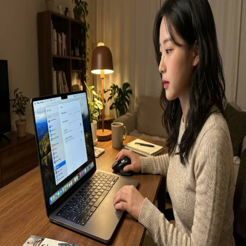 맥북 마우스 휠 방향 변경 및 트랙패드 스크롤 반대 반전 완벽 설정법