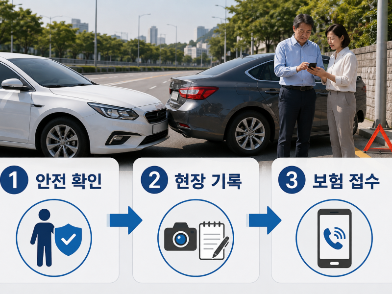 교통사고 보험처리 순서｜사고 직후 사진·접수·병원 방문까지