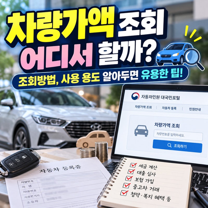 차량가액 조회 어디서 할까? 조회방법, 사용 용도 알아두면 유용한 팁