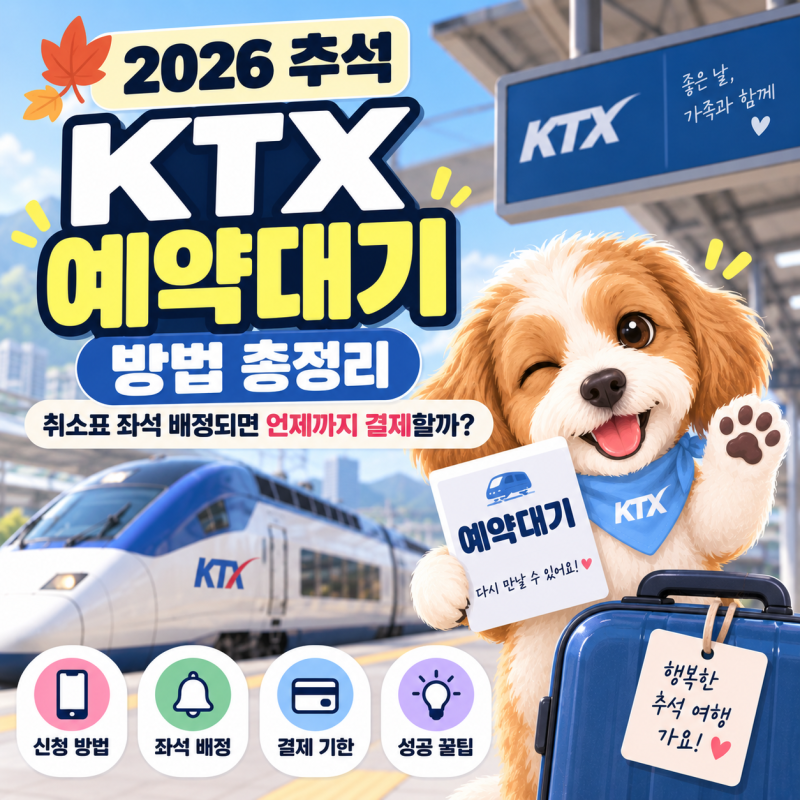 KTX 예약대기 방법 총정리｜취소표 좌석 배정되면 언제까지 결제할까?
