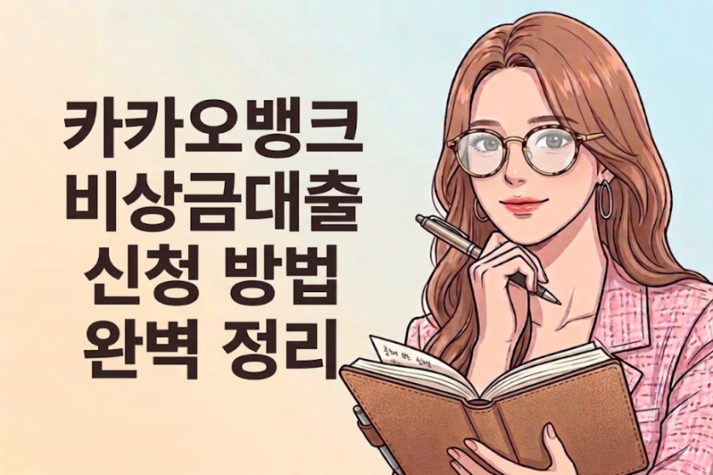 카카오뱅크 비상금대출 신청 방법 완벽 정리 (자격, 한도, 금리)
